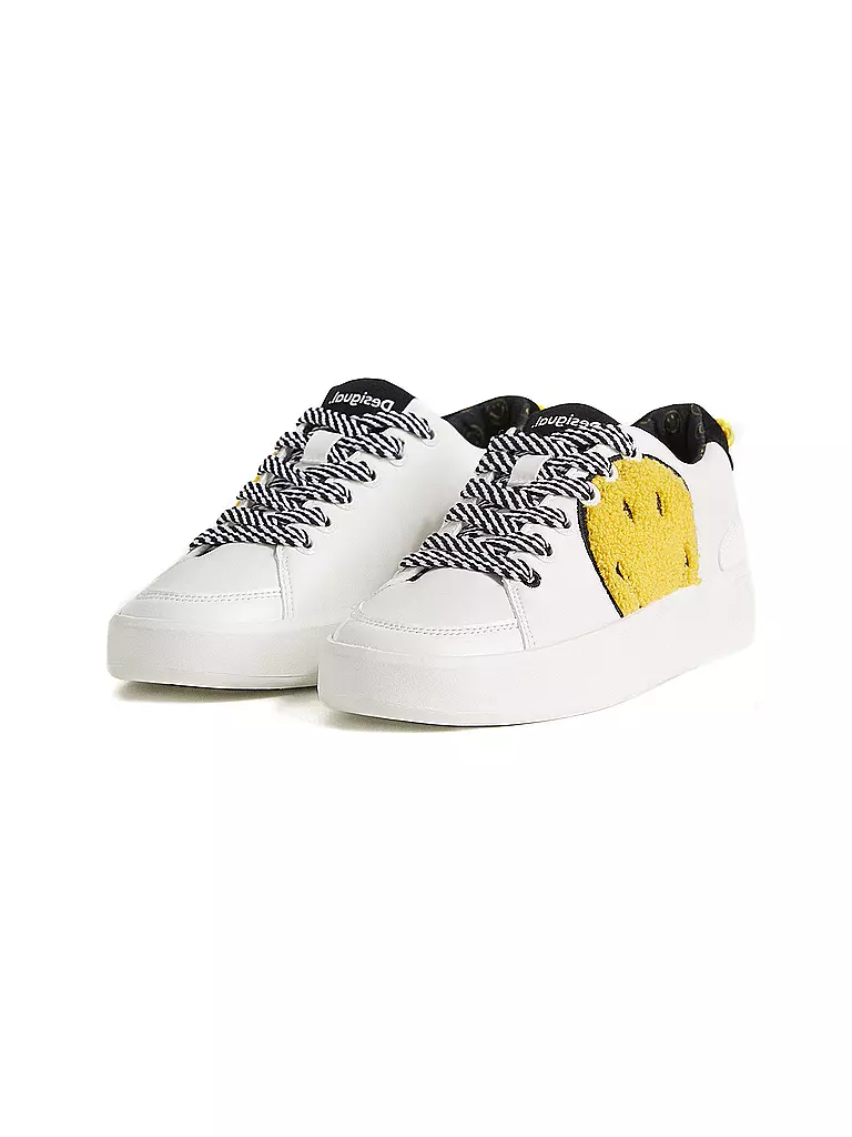 DESIGUAL | Sneaker Smiley | weiss