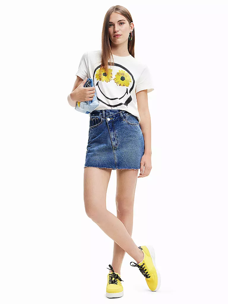 DESIGUAL | T-Shirt SMILEY | weiss