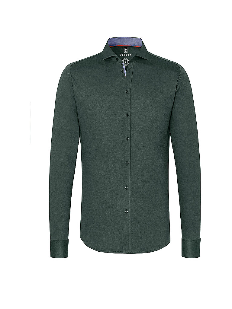 DESOTO Jerseyhemd Slim Fit olive | S