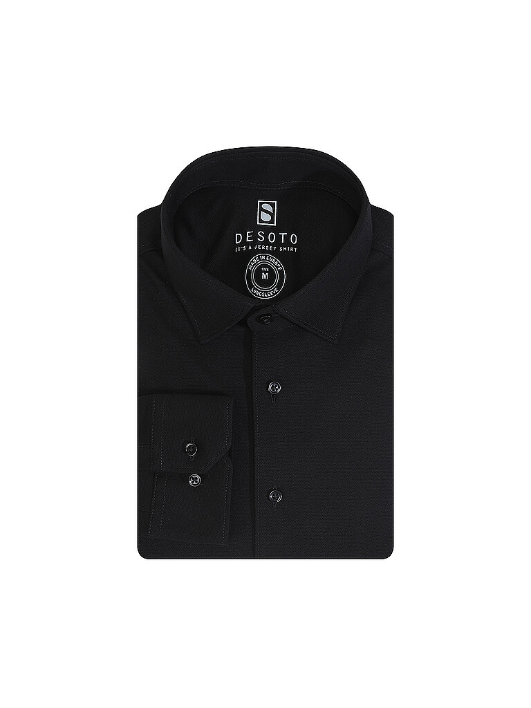 DESOTO Jerseyhemd  schwarz | XS