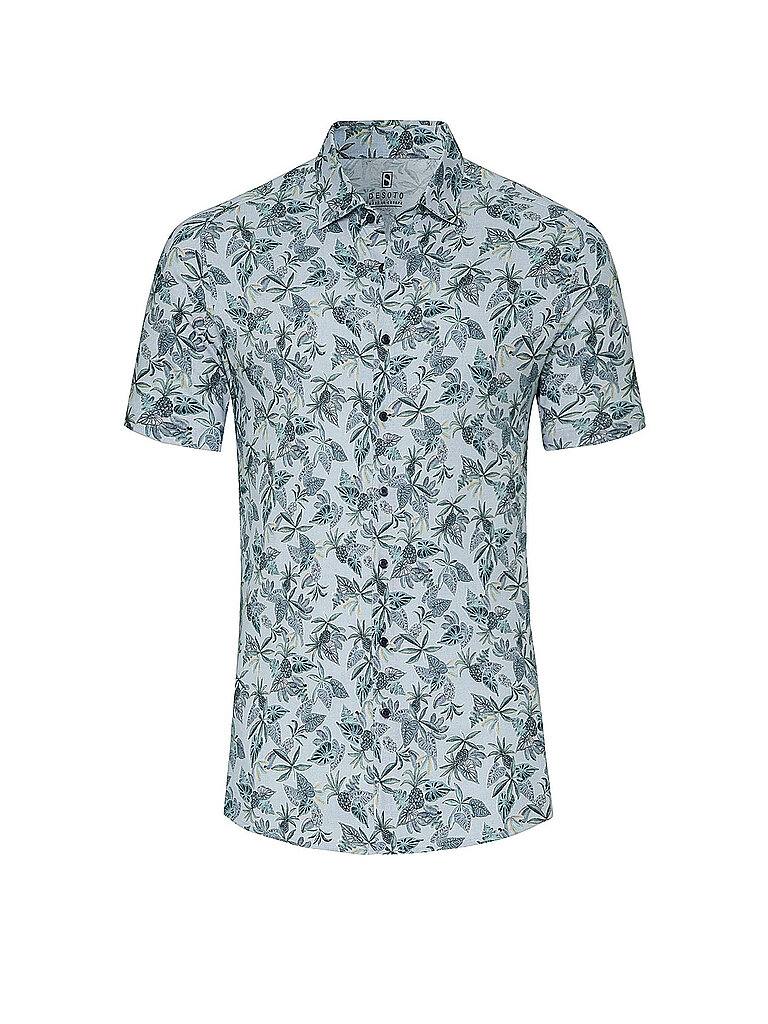 DESOTO Hemd Slim Fit  grün | XXL