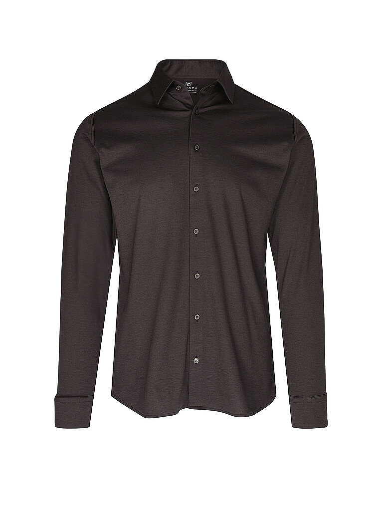 DESOTO Jerseyhemd Slim Fit  braun | S