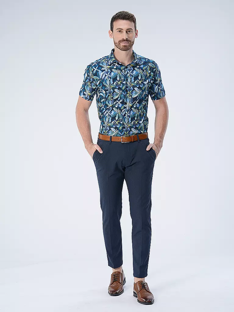 DESOTO | Jerseyhemd Slim Fit  | dunkelblau