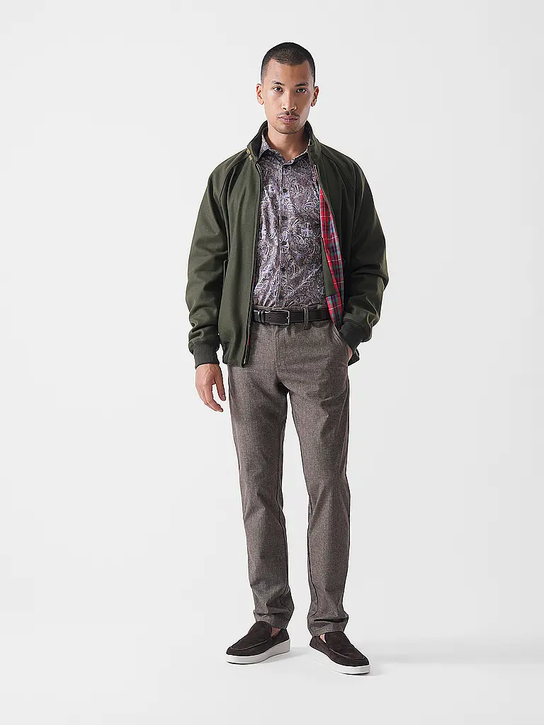 DESOTO | Jerseyhemd Slim Fit  | braun