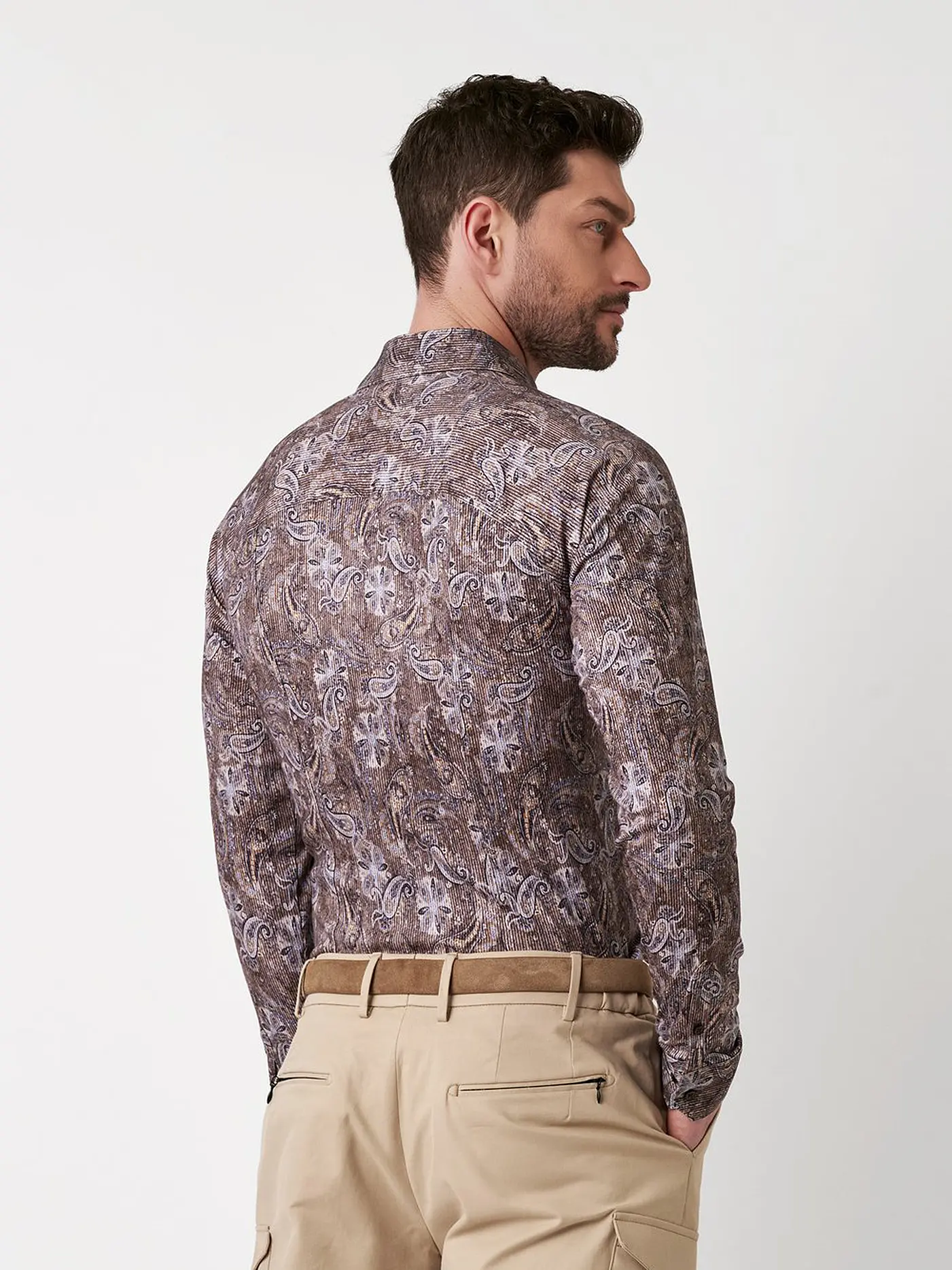 DESOTO | Jerseyhemd Slim Fit  | braun