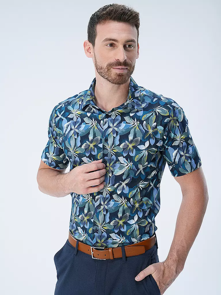 DESOTO | Jerseyhemd Slim Fit  | dunkelblau
