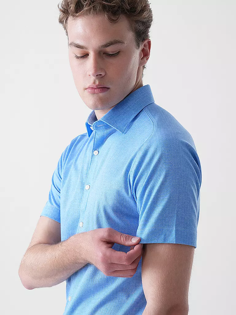 DESOTO | Jerseyhemd Slim Fit  | blau