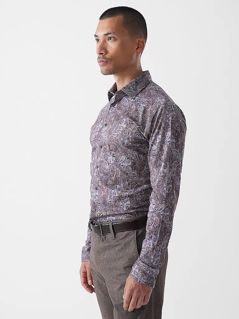 DESOTO | Jerseyhemd Slim Fit  | braun