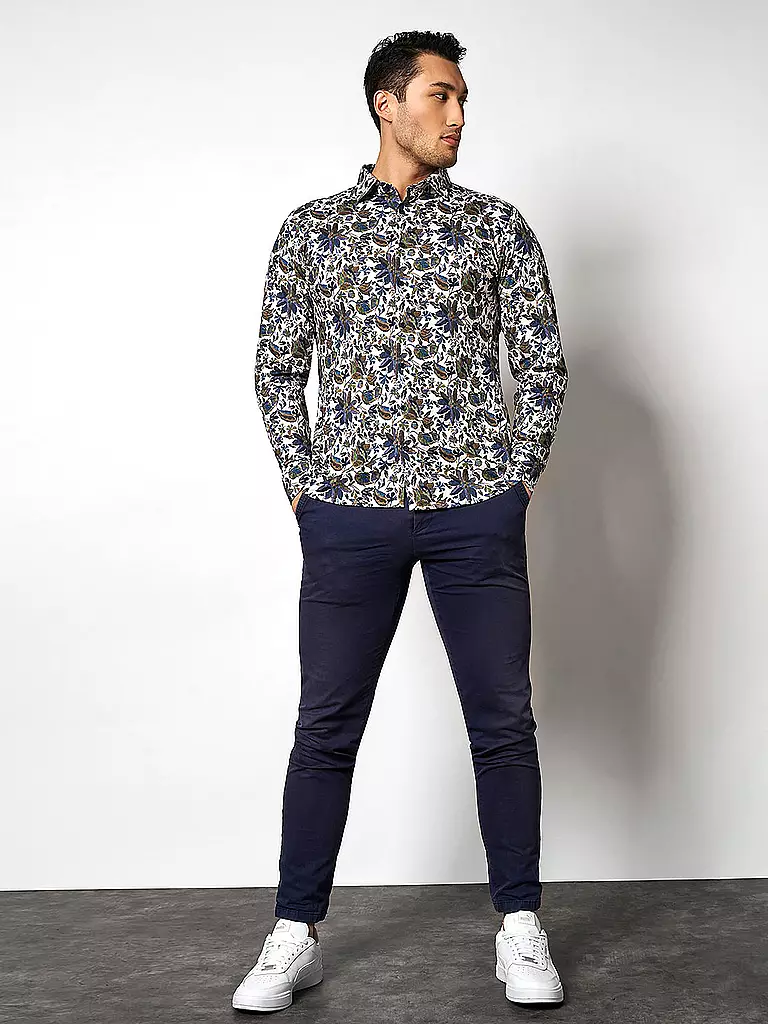 DESOTO | Jerseyhemd Slim Fit | blau