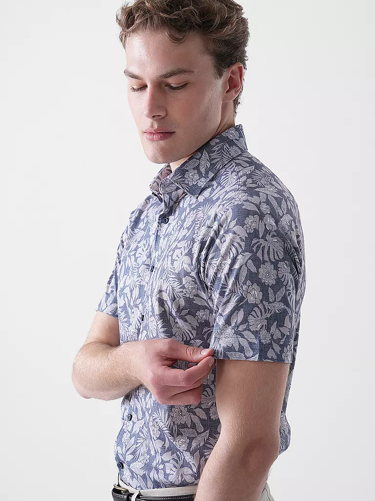 DESOTO | Jerseyhemd Slim Fit | grau