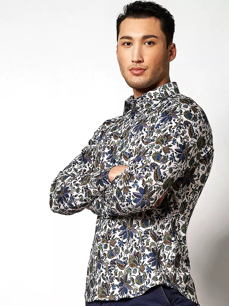 DESOTO | Jerseyhemd Slim Fit | blau