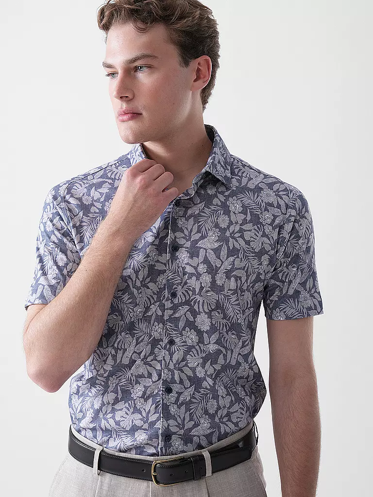 DESOTO | Jerseyhemd Slim Fit | grau