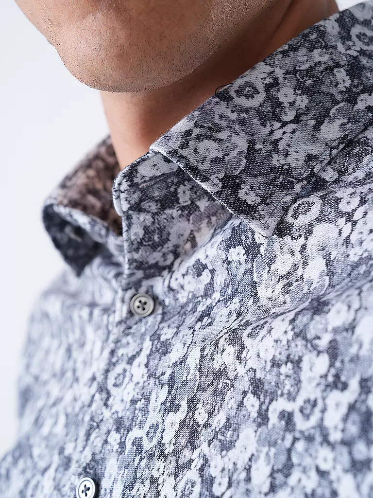 DESOTO | Jerseyhemd Slim Fit | dunkelblau