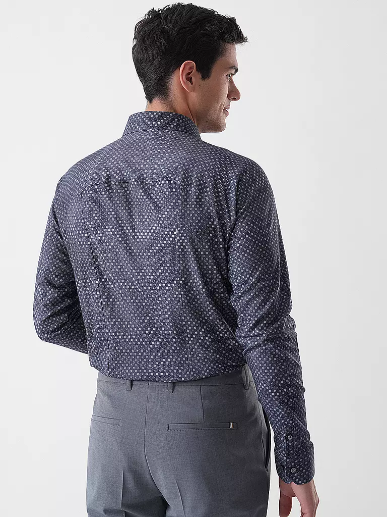 DESOTO | Jerseyhemd Slim Fit | dunkelblau