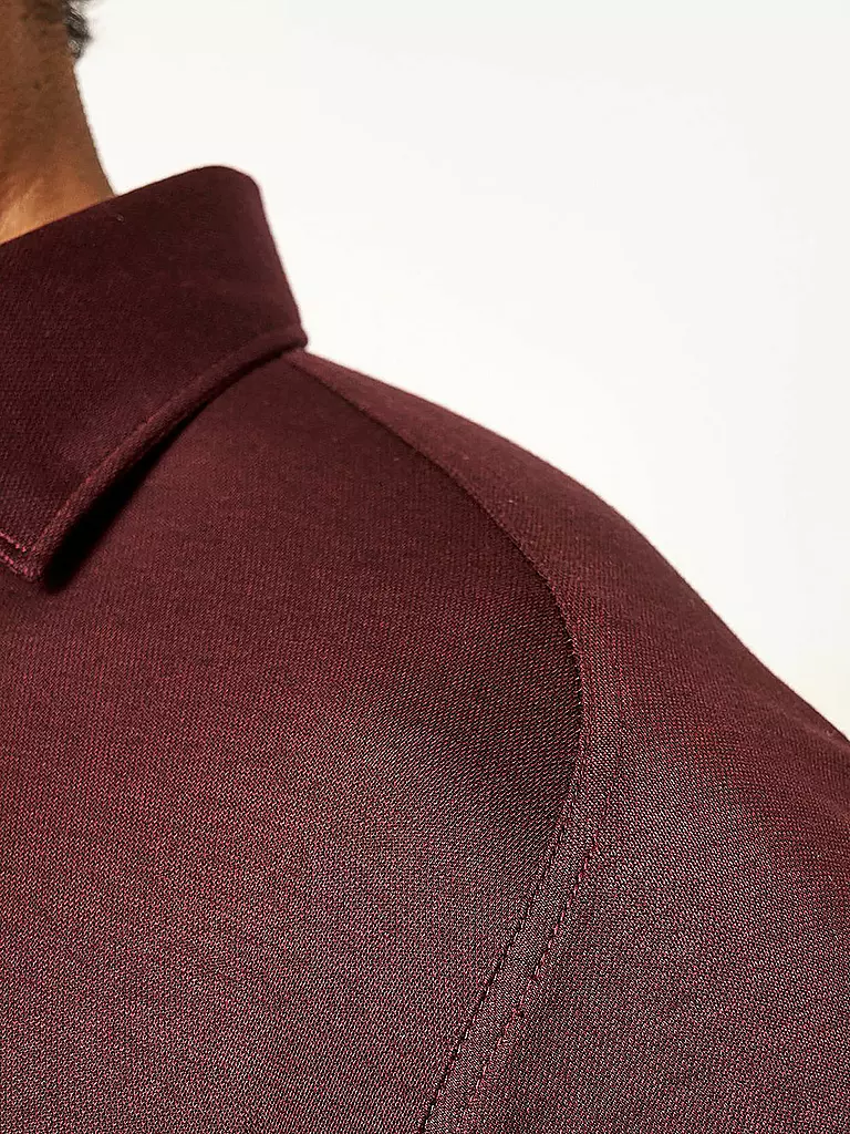 DESOTO | Jerseyhemd Slim Fit | dunkelrot