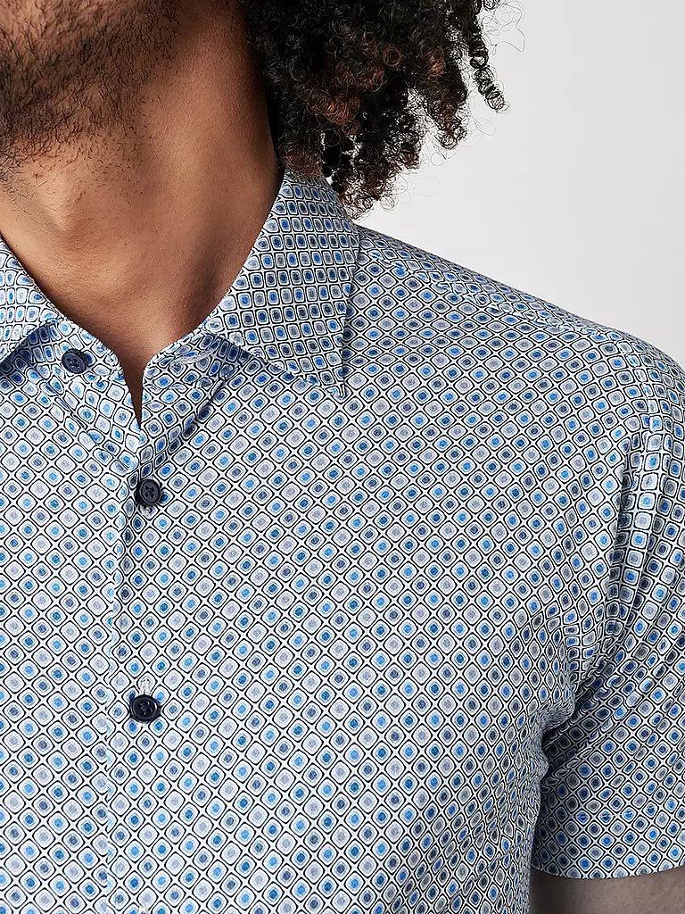 DESOTO | Jerseyhemd Slim Fit | blau