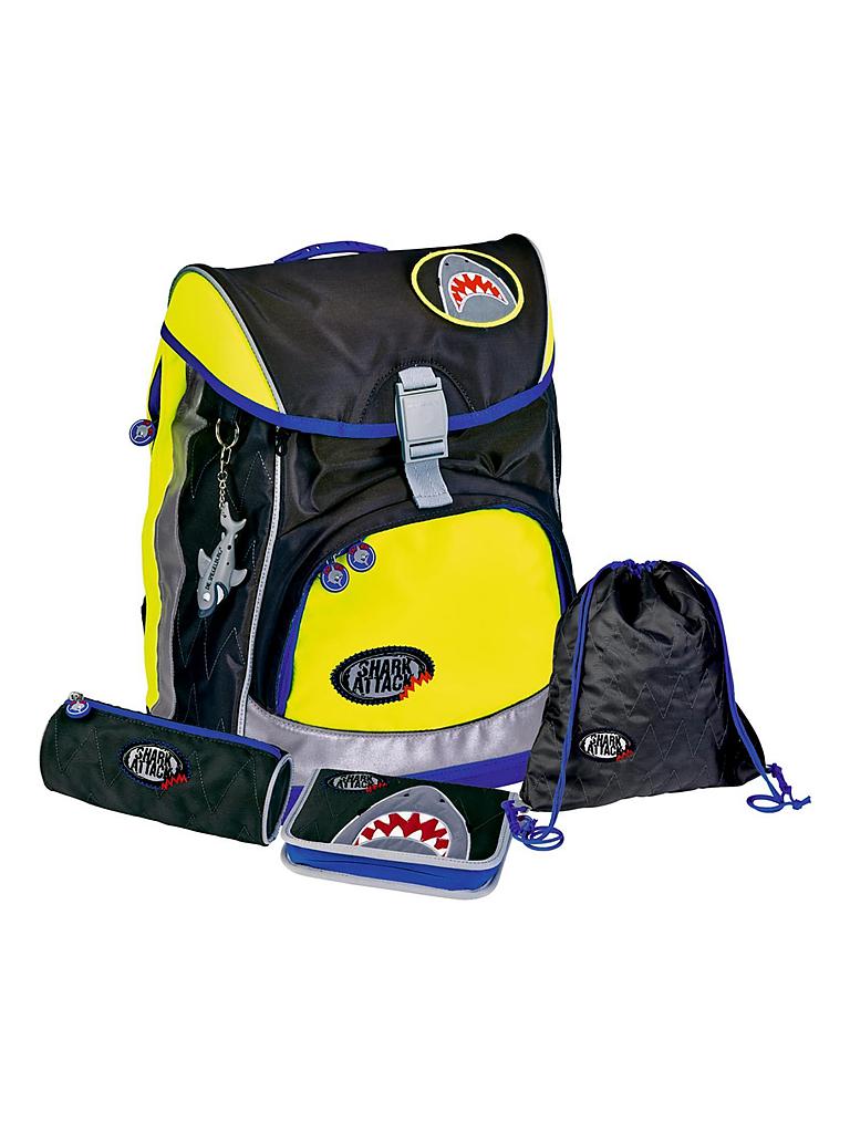 DIE SPIEGELBURG | Captn Sharky - Schulranzen-Set "Flex Style Fun - Shark Attack" | 