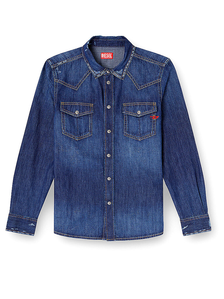 DIESEL Jeanshemd D-VEGA blau | XXL