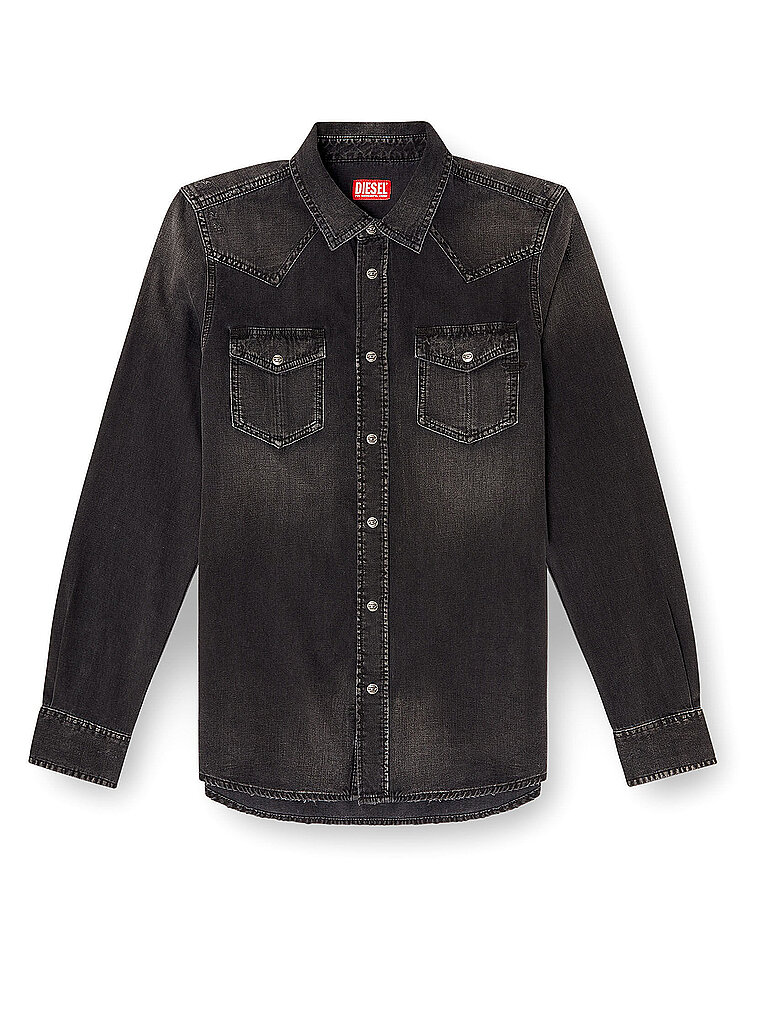 DIESEL Jeanshemd D-VEGA  schwarz | L
