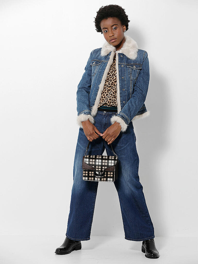 DIESEL | Jeans-Culotte Regular-Straight-Fit "Widee" (Highwaist) | blau