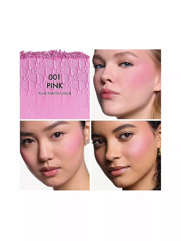 DIOR | Dior Backstage Rosy Glow Rouge mit pH-aktivierter Farbe - Langanhaltend (001 Pink) | hellbraun