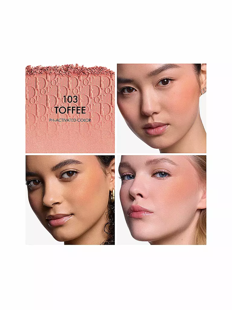 DIOR | Dior Backstage Rosy Glow Rouge mit pH-aktivierter Farbe - Langanhaltend (103 Toffee) | hellbraun