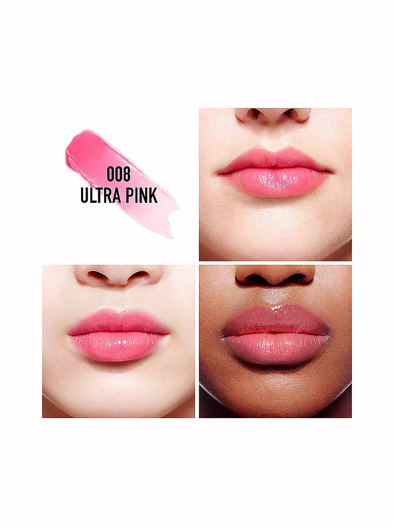 DIOR | Lip Glow Farbintensivierender Lippenbalsam ( 008 Ultra Pink )  | pink