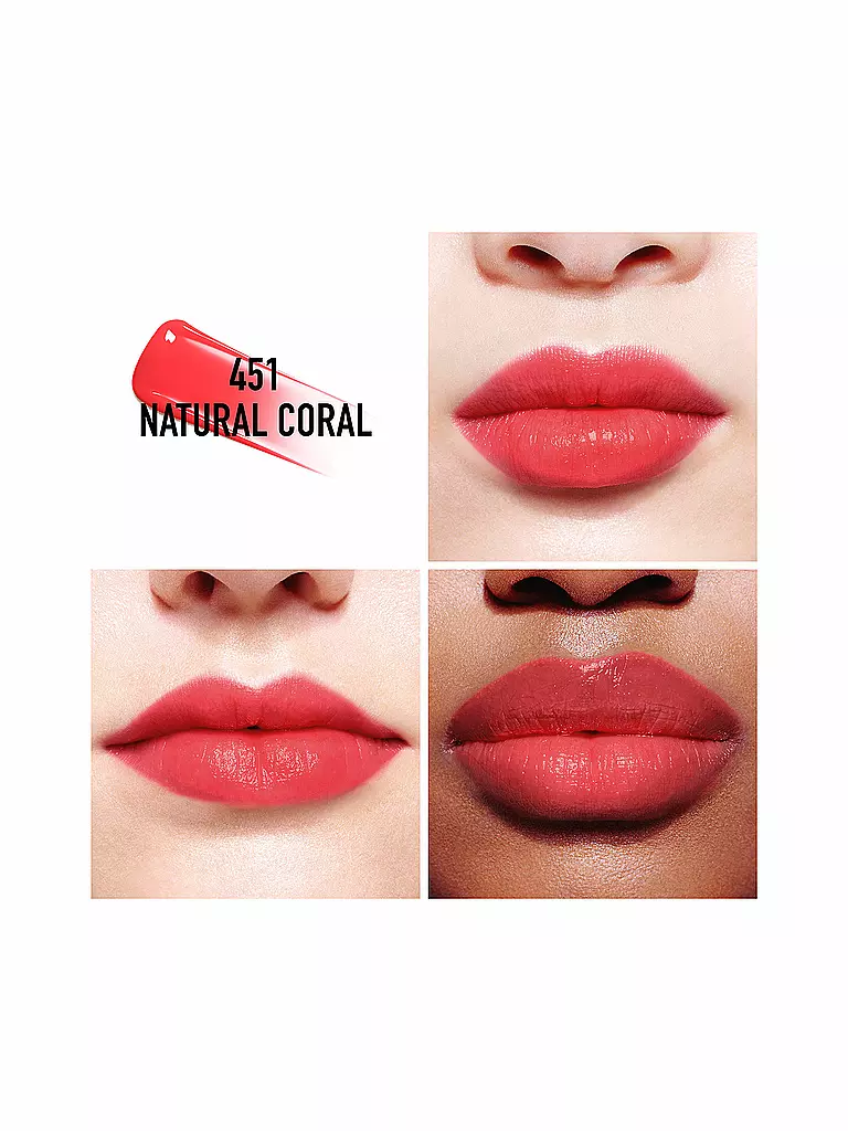 DIOR | Lipgloss - Dior Addict Lip Tint ( 451 Natural Coral )  | rosa