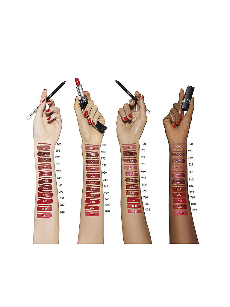 DIOR LIppenstift Rouge Dior Metallic Lipstick 999 rot