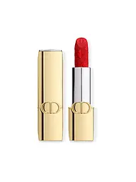 DIOR | Rouge Dior Limitierte Edition Couture Lippenstift – Goldfarbenes Case und gravierter Stick (629 Parade Fini Velvet) | Rot