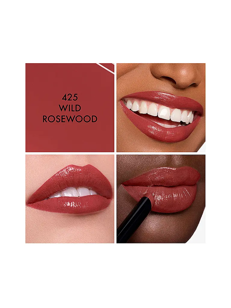DIOR | Rouge Dior On Stage - Lippenstift der lange hält und nicht austrocknet mit Shine-Finish (425 Wild Rosewood) | beere