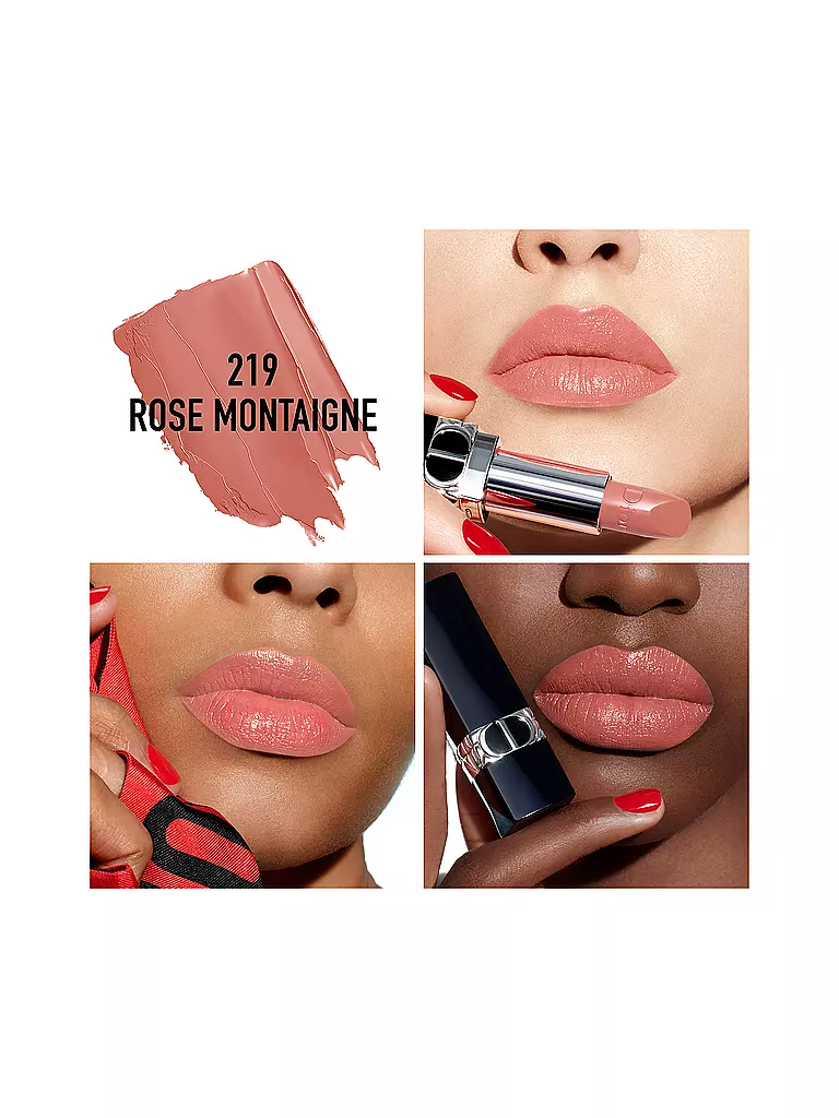 DIOR | Rouge Dior Satin Lippenstift ( 219 Rose Montaigne )  | beige