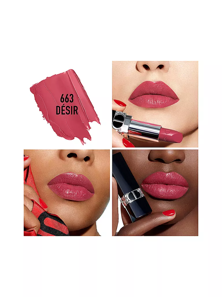 DIOR | Rouge Dior Satin Lippenstift ( 663 Desir )  | pink
