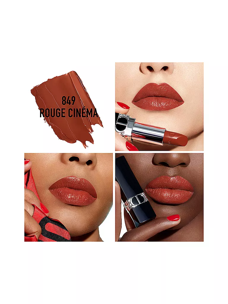 DIOR | Rouge Dior Satin Lippenstift ( 849 Rouge Cinema )  | rot