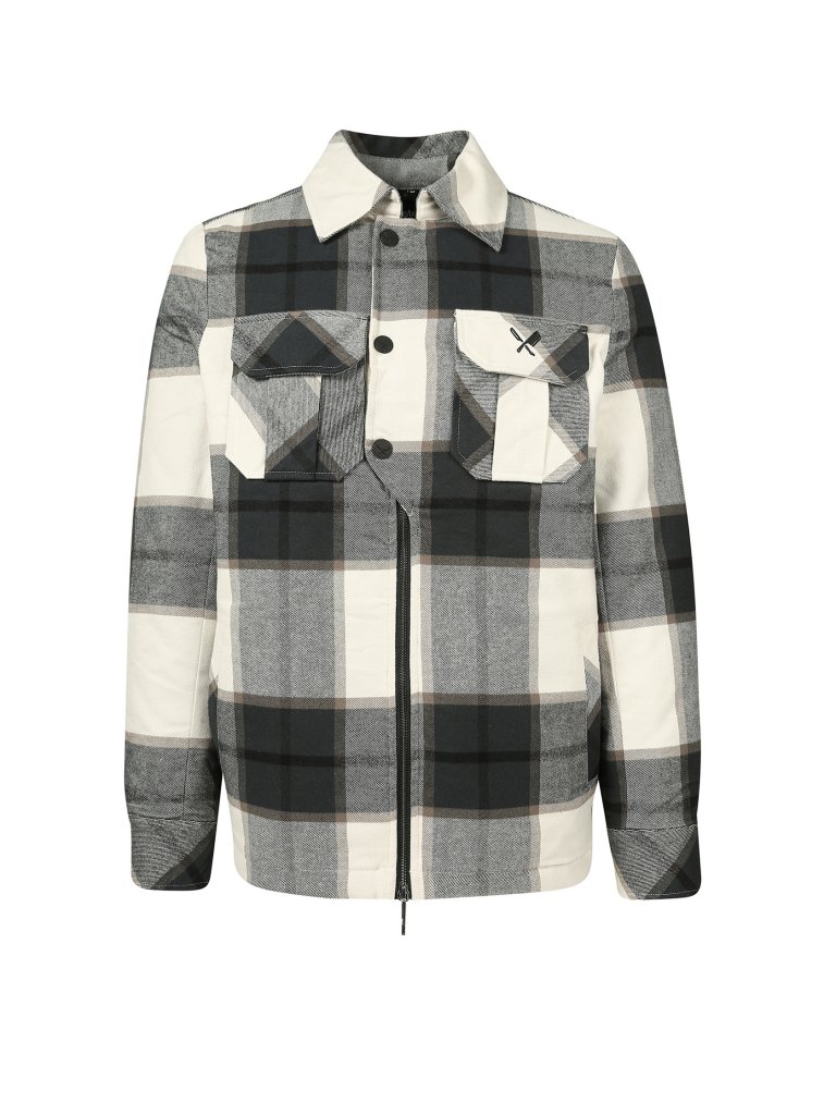 DISTORTED PEOPLE Overshirt weiß | S