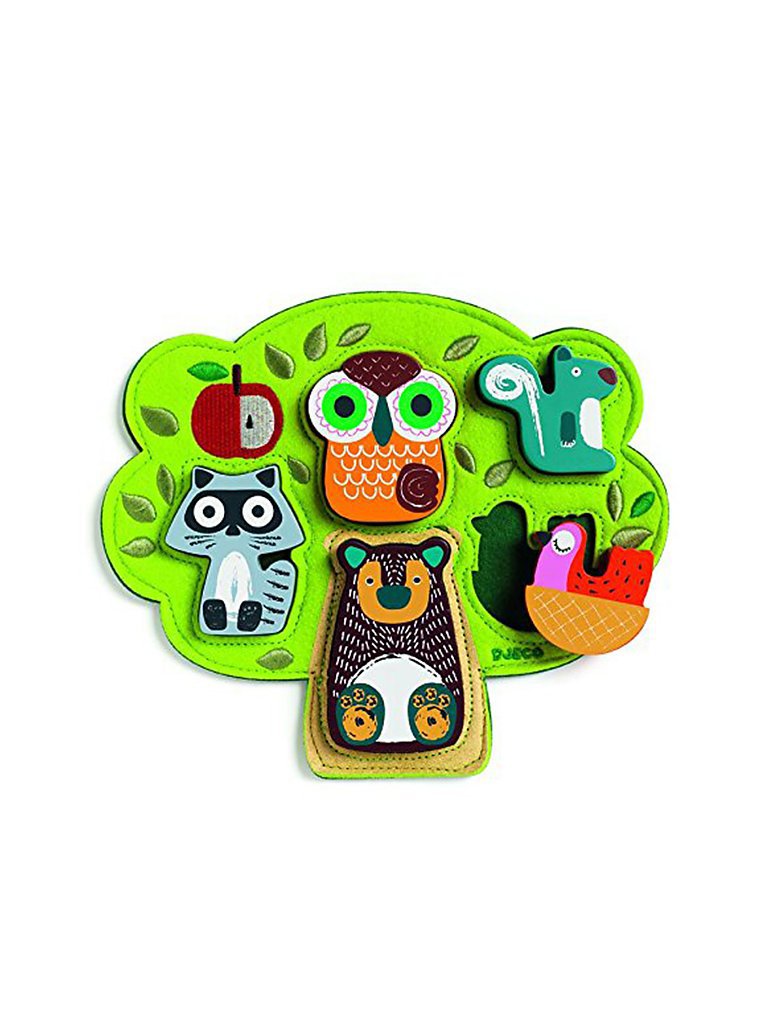 DJECO Holzpuzzle Relief Oski