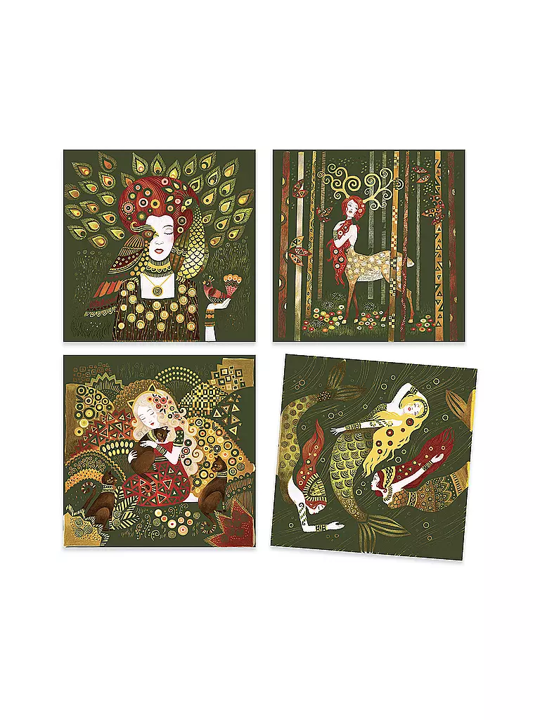 DJECO | Kratzbilderset Gustav Klimt | keine Farbe