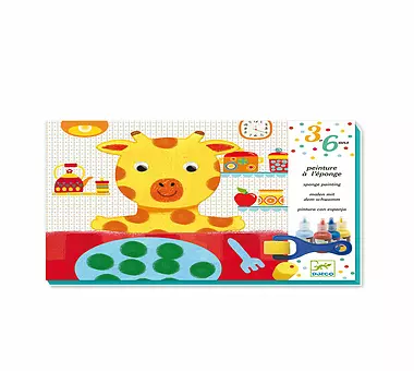 DJECO Malset - Sponge Painting - Cudly Toy Adventures