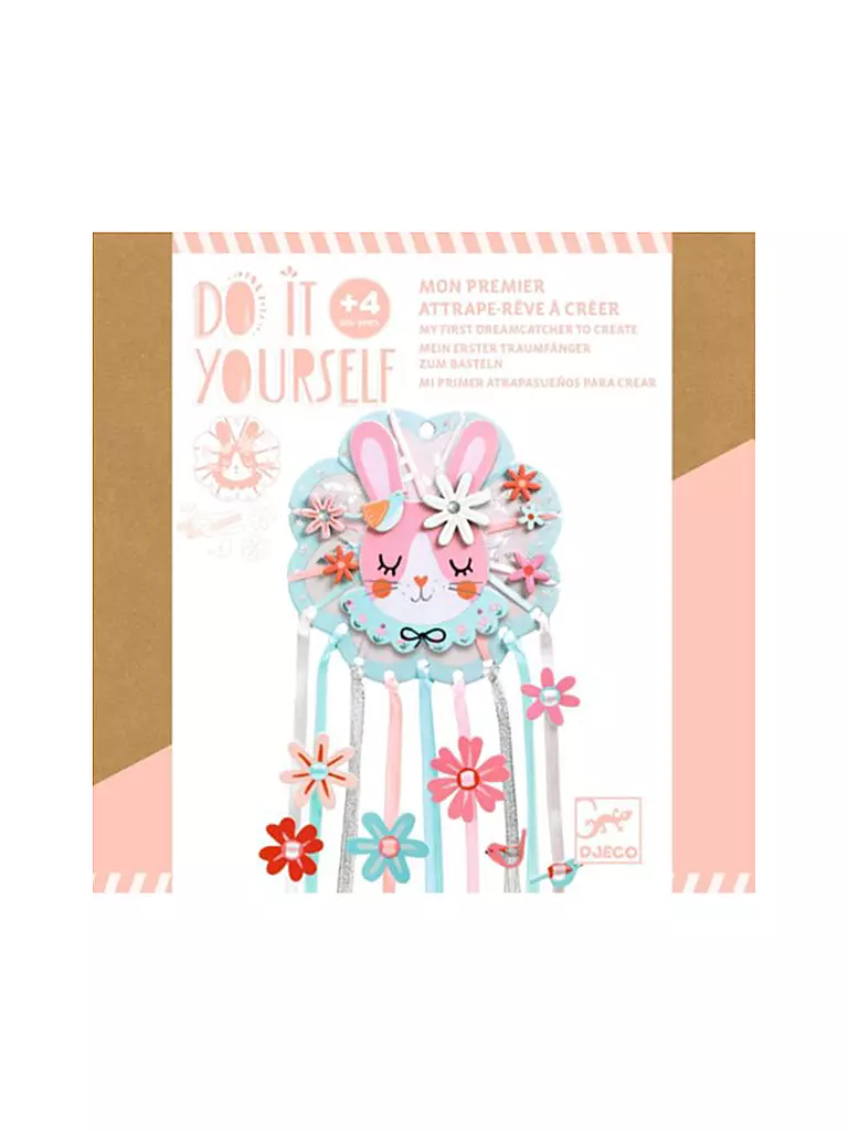 DJECO | Mein erster Traumfänger zum Basteln - kleiner Hase | keine Farbe