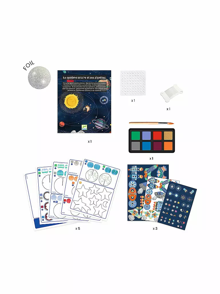 DJECO Mobile zum Anmalen - Sonnensystem keine Farbe