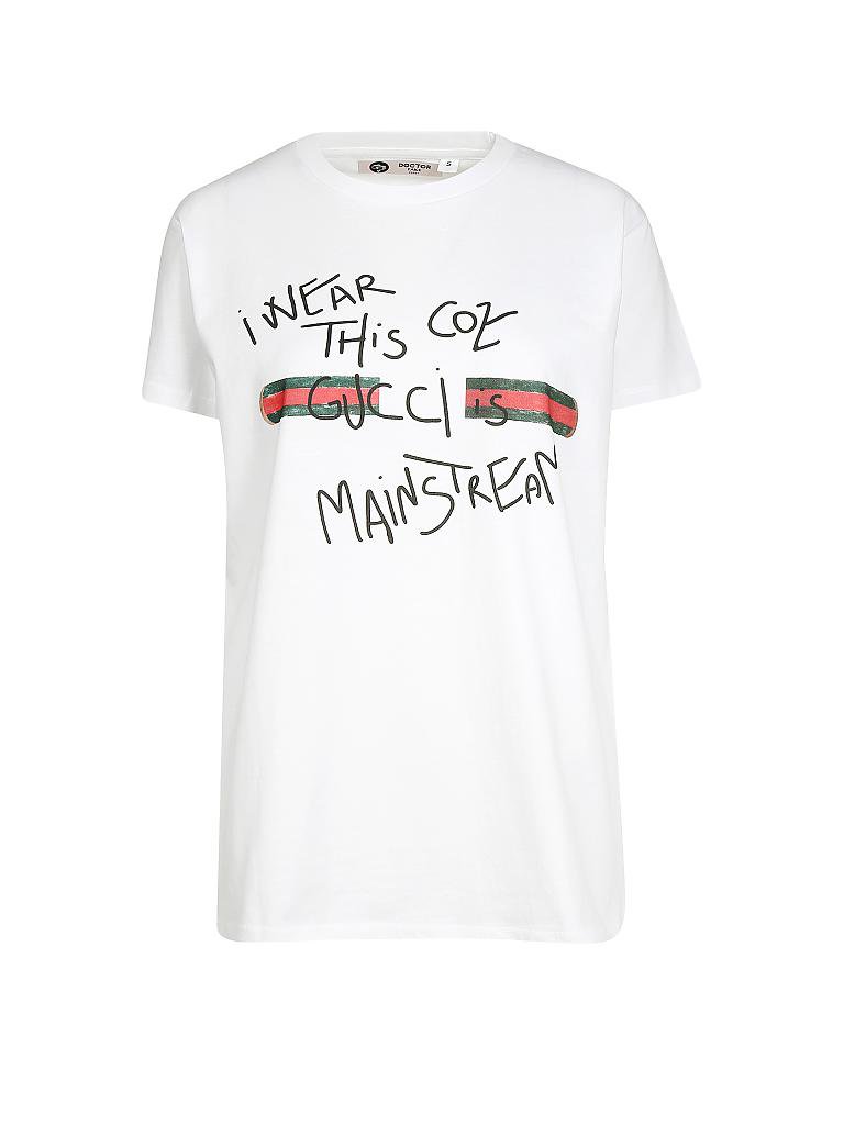 i wear this coz gucci is mainstream t shirt