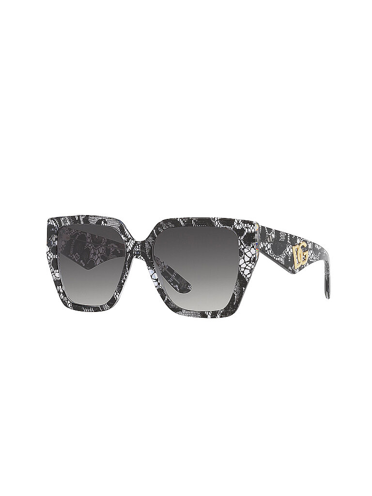 Dolce & Gabbana Damen Dolce & Gabbana DG4438 32878G Sonnenbrillen Acetat Schwarz Grau Quadratisch Normal Schattiert