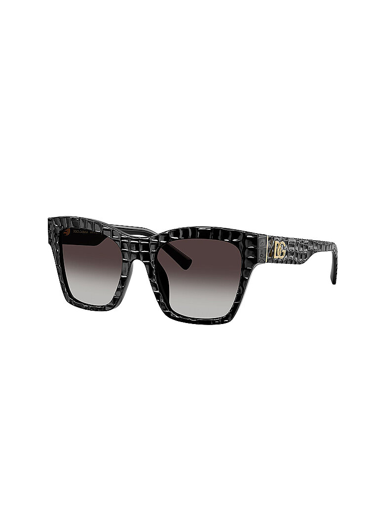Dolce & Gabbana Damen Dolce & Gabbana DG4512 32888G Sonnenbrillen Acetat Schwarz Grau Quadratisch Normal Schattiert