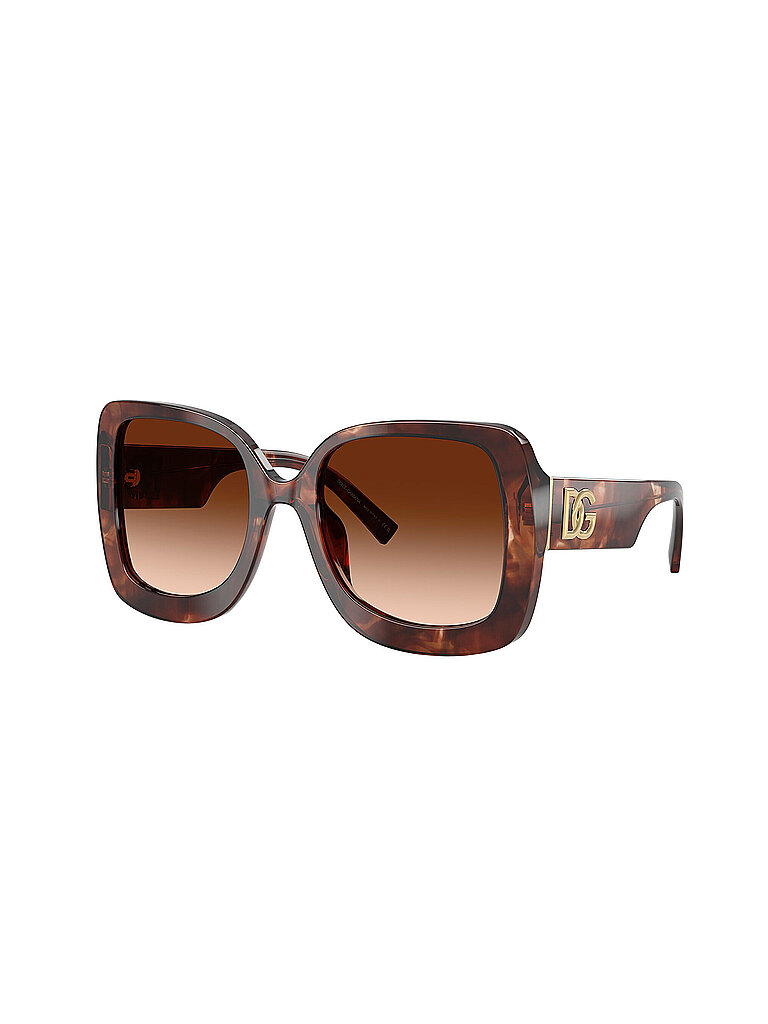 Dolce & Gabbana Damen Dolce & Gabbana DG4513 322274 Sonnenbrillen Acetat Rot Braun Quadratisch Normal Schattiert
