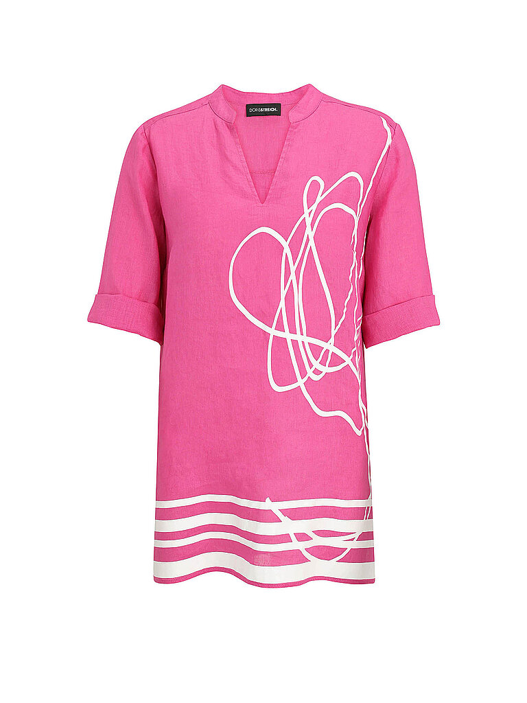 Doris Streich Leinenbluse Pink | 50-image