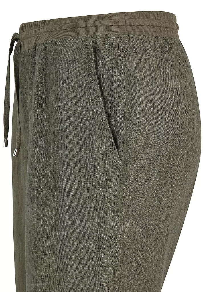 DORIS STREICH | Leinenhose | olive