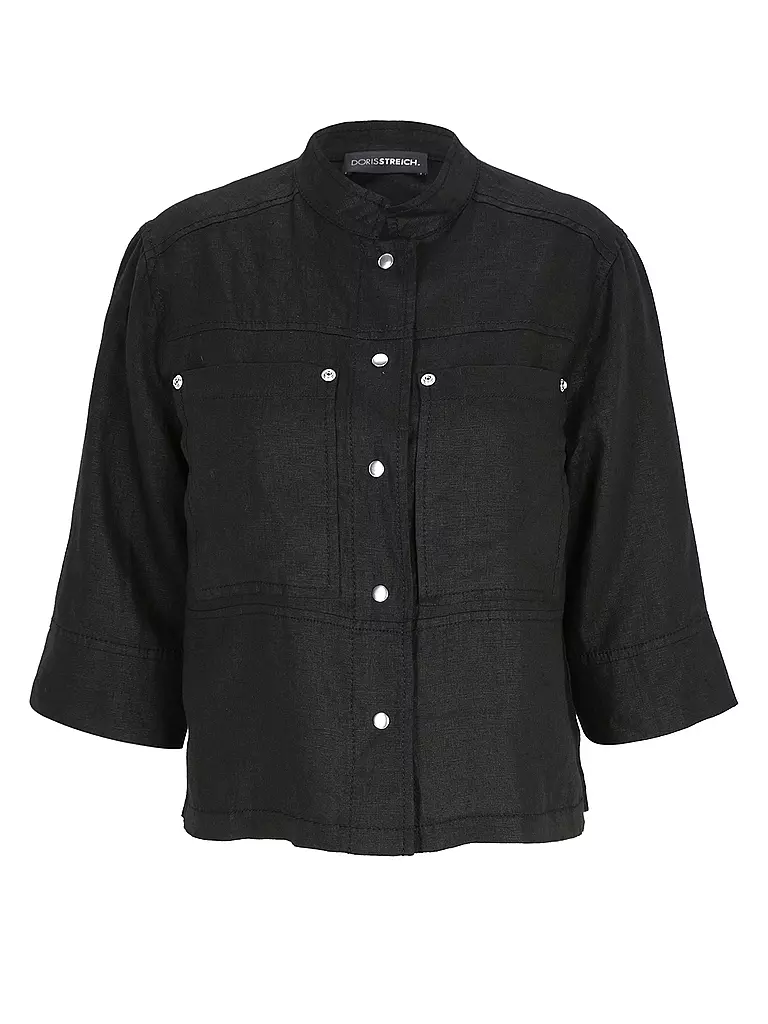 DORIS STREICH | Leinenjacke | schwarz