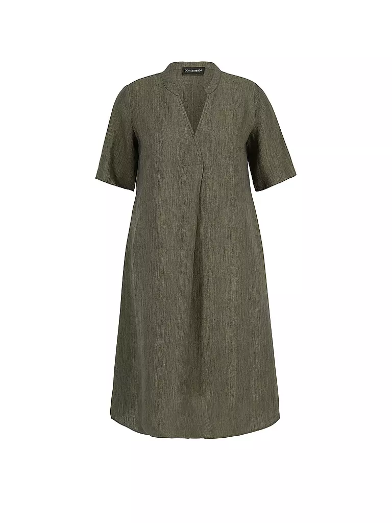 DORIS STREICH | Leinenkleid | olive