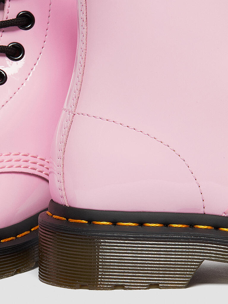 DR. MARTENS | Lack Schnürstiefel - Boots Pascal 1460 | rosa