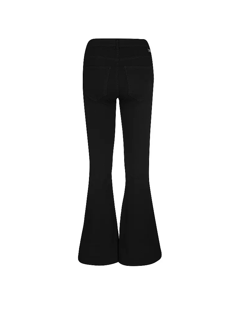 DR.DENIM | Highwaist Jeans Bootcut Fit MACY | schwarz